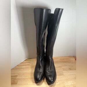 Vince Camuto Black Over-the-Knee Leather Boots